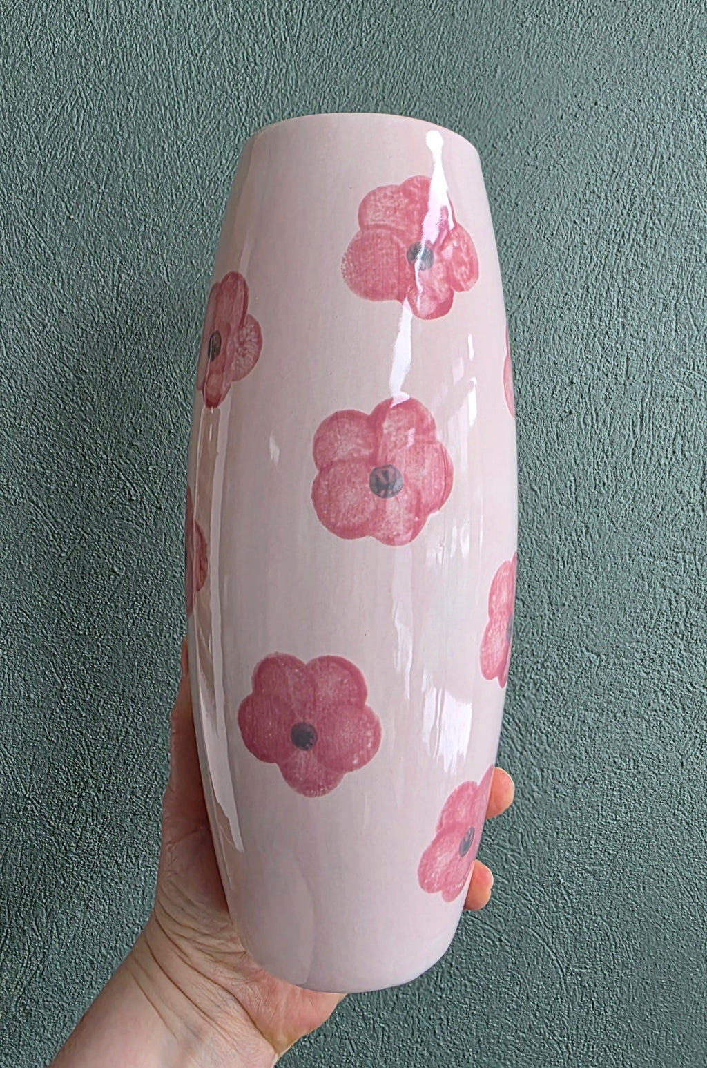 Flora hohe bauchige Vase