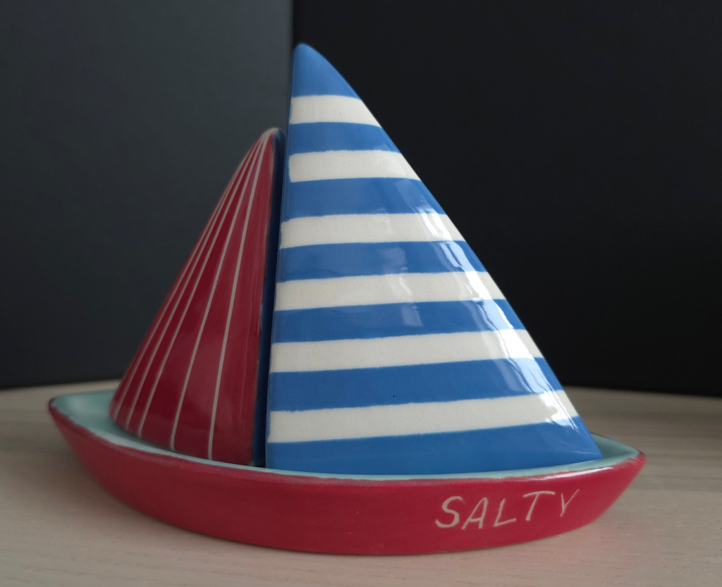Salty Segelboot Salz + Pfeffer Set