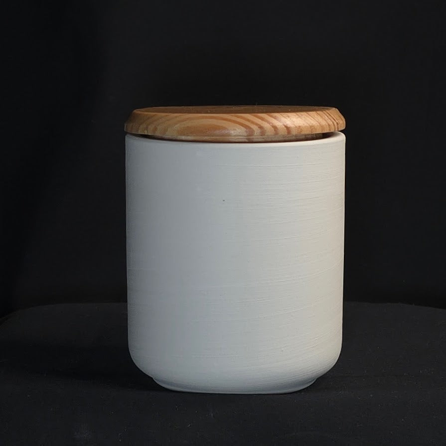 Dose mit Holzdeckel groß
