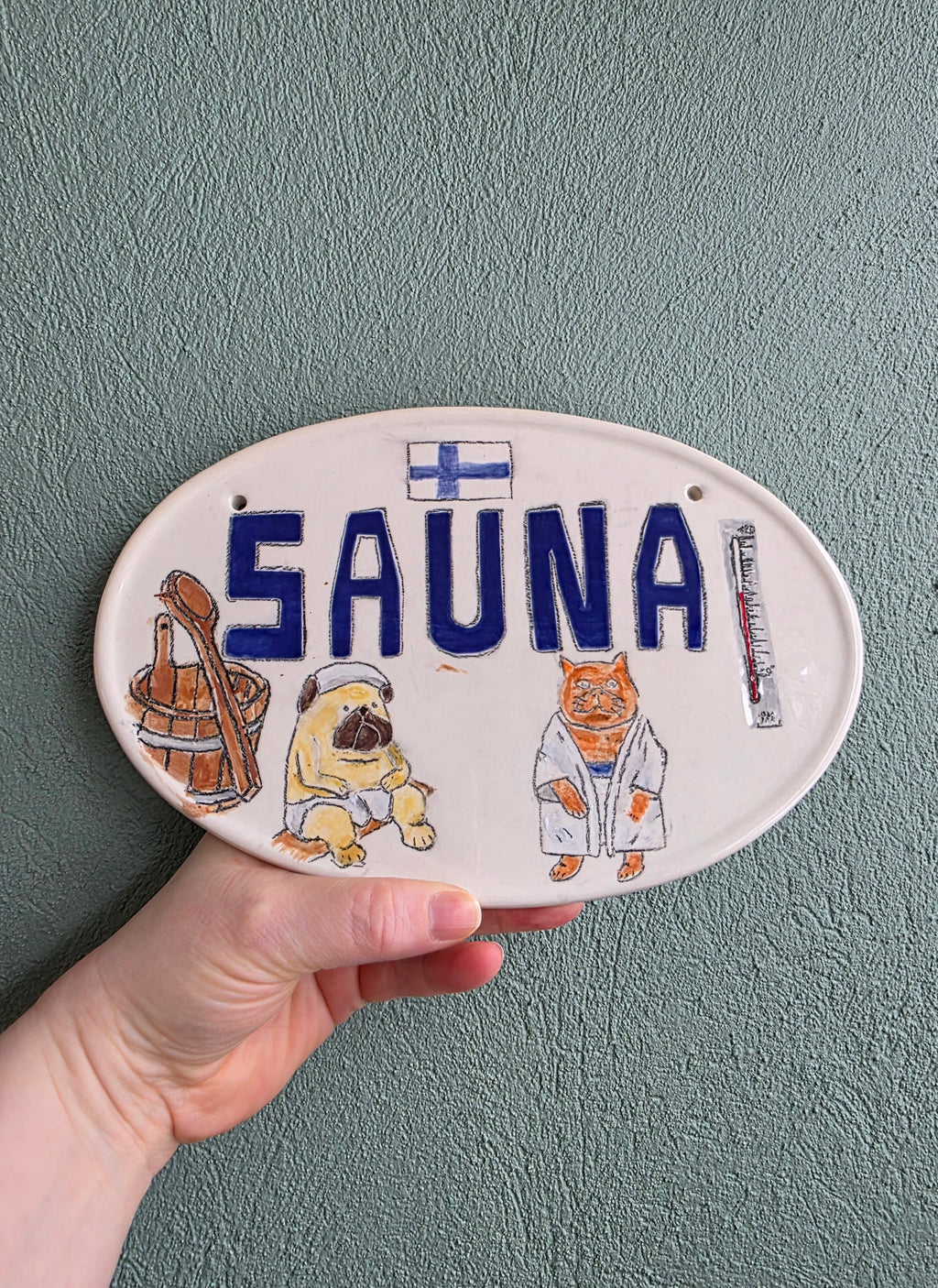 Ovales Schild